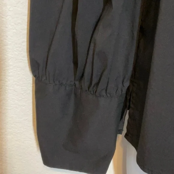 ELOQUII Long Sleeve Blouse Top Black Size 18 - Picture 3 of 9